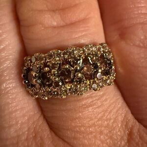 LeVian 14k gold diamond ring